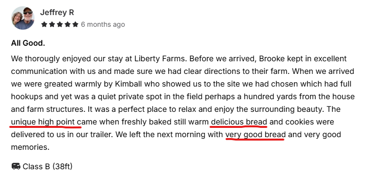 Still warm delicious bread delivered